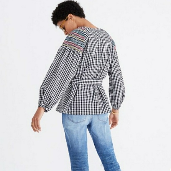 Maxwell smocked gingham top. - Picture 4 of 4